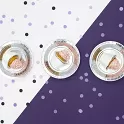 Papírové talíře metalické stříbrné 23 cm - 6 ks