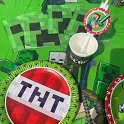Papírové ubrousky Minecraft Creeper - 20 ks, 33 x 33 cm