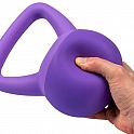 ACRA Soft PVC Kettlebell 2 kg, fialový