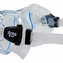 Šnorchlovací set 3 v 1, MODRÝ/TRANSPARENTNÍ, L/XL ploutve 42-47, maska, šnorchl