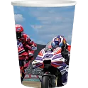 Papírové kelímky Moto GP 250ml - 8ks