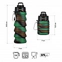 Skládací silikonová láhev NILS Camp NC4106 500ml zelená