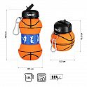 Skládací silikonová láhev NILS Camp NC4104 550ml basketbal