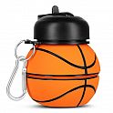 Skládací silikonová láhev NILS Camp NC4104 550ml basketbal