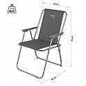 Skládací kempingové křeslo NILS Camp NC3503 šedé