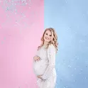 Vystřelovací konfety Modré - Kluk nebo holka 60 cm
