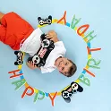 Narozeninový baner Herní párty - Happy Birthday 2m
