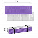 Skládací pěnová karimatka NILS Camp NC1768 s reflexní vrstvou fialová