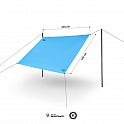 Cestovní plachta / tarp NILS Camp NC17111 modrá