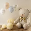 Latexové balonky Welcome Baby pastelové modré 30cm - 6ks