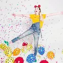 Foliový balonek balonkový - Happy Birthday 46 cm
