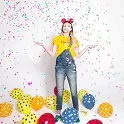 Foliový balonek balonkový - Happy Birthday 46 cm