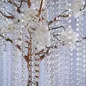 Girlanda krystaly průhledné 18 mm x 1 m