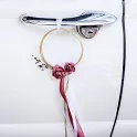 Svatební dekorační set na auto "Kruhy"