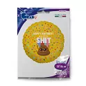 Fóliový balónek Hovínko malé HB kruh 45cm