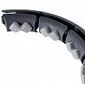 Sada masážní hula hoop HMS HHW06 černá se závažím a počítadlem a zeštíhlujícího pásu BR163 plus size