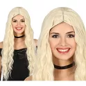 Paruka blond dlohá vlnitá