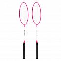 Sada 2 badmintonových raket a nylonové letky NILS NRZ001 růžová