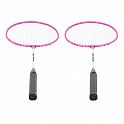 Sada 2 badmintonových raket a nylonové letky NILS NRZ001 růžová
