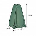 Skládací převlékací/sprchovací kabina NILS Camp NC1706 zelená