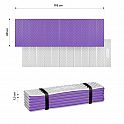 Skládací pěnová karimatka NILS Camp NC1768 s reflexní vrstvou fialová
