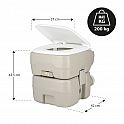Přenosná toaleta NILS Camp NC0025 20L