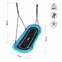 Oválná houpačka typu čapí hnízdo NILS Camp NB5044 modrá