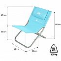 Plážové křeslo NILS Camp NC3136 modré