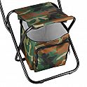 Skládací židle s úložným prostorem NILS Camp NC3012 maskáčová