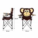 Dětská skládací židle NILS Camp NC3029 opice