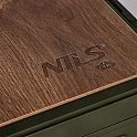 Skládací box NILS Camp NCB4002 2v1 s víkem a dřevěnou deskou 32L zelený