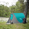 Samorozkládací plážový stan NILS Camp NC3743 tyrkysový