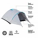 Turistický stan NILS Camp NC6013 Rocker šedý