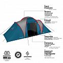 Rodinný stan NILS Camp NC6031 Highland modrý/světle šedý
