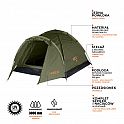 Turistický stan NILS Camp NC6010 Hiker khaki