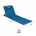 Skládací plážová podložka s nastavitelnou opěrkou NILS Camp NC3015 modrá