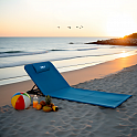 Skládací plážová podložka s nastavitelnou opěrkou NILS Camp NC3015 modrá