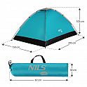 Turistický stan NILS Camp NC3021 modrý