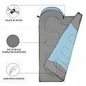 Spací pytel NILS Camp NC2008, šedý/mentolový