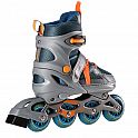 Kolečkové brusle NILS Extreme NJ1828A šedo-oranžové