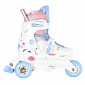Dětské kolečkové brusle NILS Fun NJ1190 3v1 Three Steps bílé