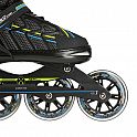 Kolečkové brusle NILS Extreme NA1128 černo-zelené