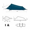 Lehký stan NILS Camp NC2501 Skyair 1 modrý