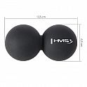 Dvojitý masážní míč HMS BLC02 černý - Lacrosse Ball