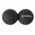 Dvojitý masážní míč HMS BLC02 černý - Lacrosse Ball