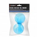 Dvojitý masážní míč HMS BLC02 modrý - Lacrosse Ball