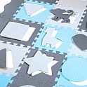 Dětská pěnová puzzle podložka NILS Fun MD03 modrá