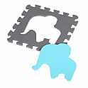 Dětská pěnová puzzle podložka NILS Fun MD03 modrá