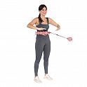 Masážní hula hoop HMS HHW01 se závažím růžová