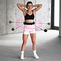 Masážní hula hoop HMS HHW01 se závažím černá